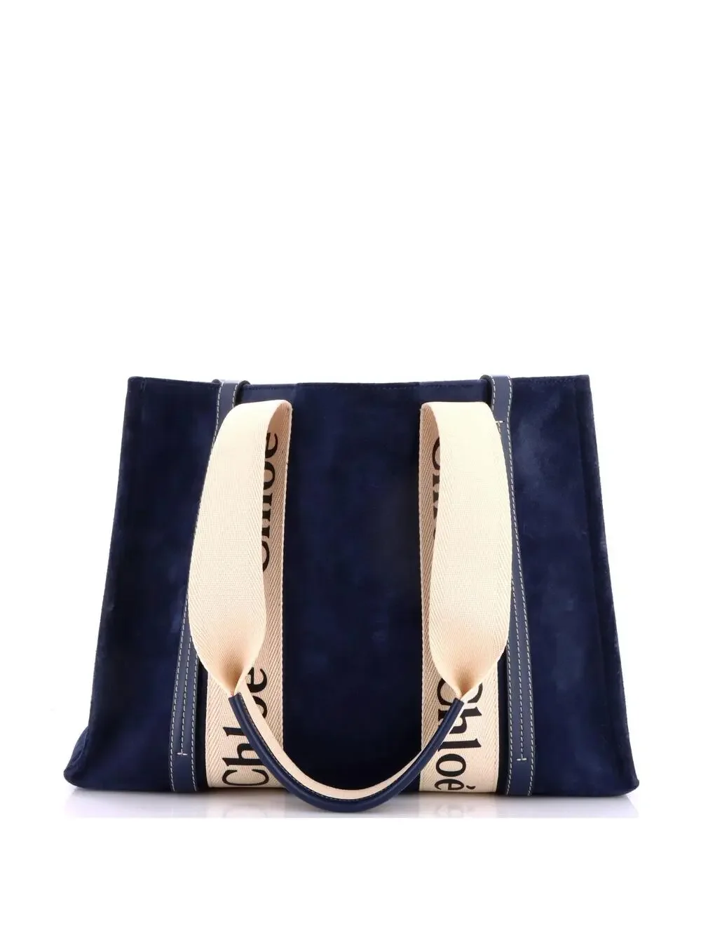 Chloe Woody Tote Suede With Canvas #339963C11B